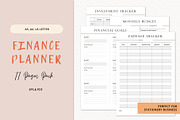 Finance planner, a Stationery Template by Anatartan Design (Thumbnail 1 of 4)