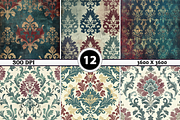 Classic Damask Pattern, a Pattern Graphic by Printable Treasure (Thumbnail 2 of 2)