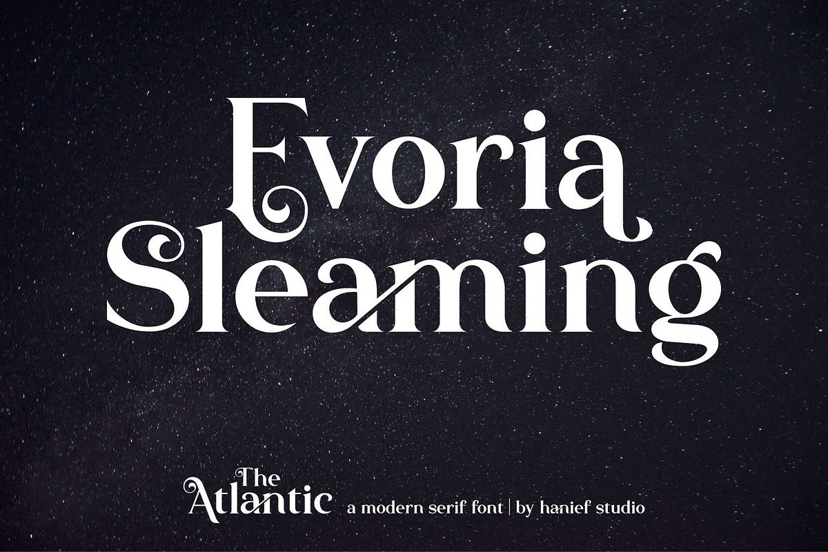 The Atlantic//Modern Serif Font preview 8