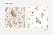 Watercolor Vintage Animal garden set, an Animal Illustration by TanyaSchuka (Thumbnail 3 of 11)