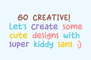 Super Kiddy Sans | Cute-Font, a Sans Serif Font by Scratch Design (Thumbnail 10 of 13)