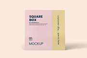 Square Box with Lid Mockups 10 Views, a Packaging Mockup by Illusiongraphic (Thumbnail 10 of 21)