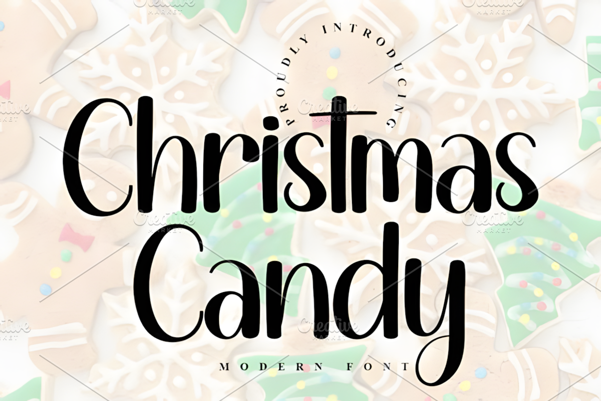 Christmas Candy Font, a Handwritten Font by Design Station (Photo 1 of 5)
