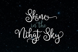 Shining Glory Script Font