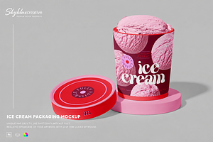 Ice Cream Mockup, an Advertising Mockup by skybluecreative