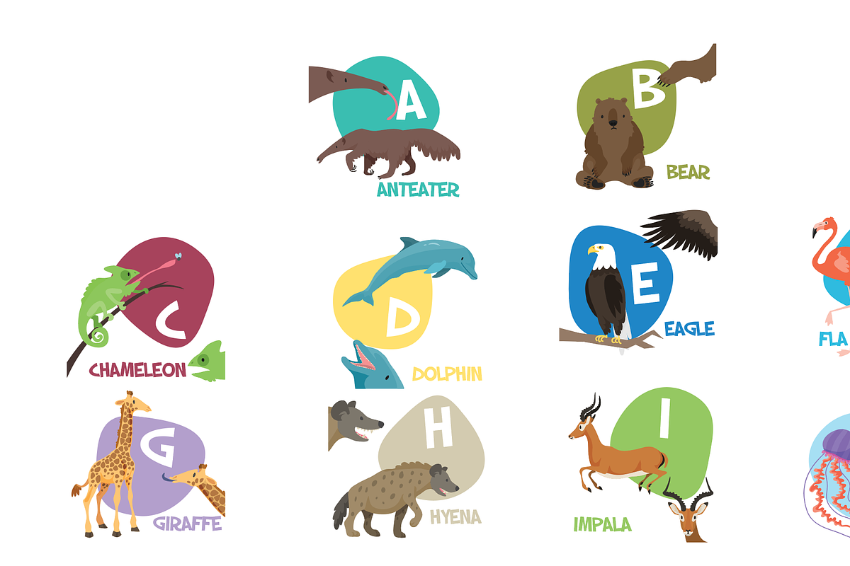 Cute animal alphabet 26 illustration, an Animal Illustration by Dashikka