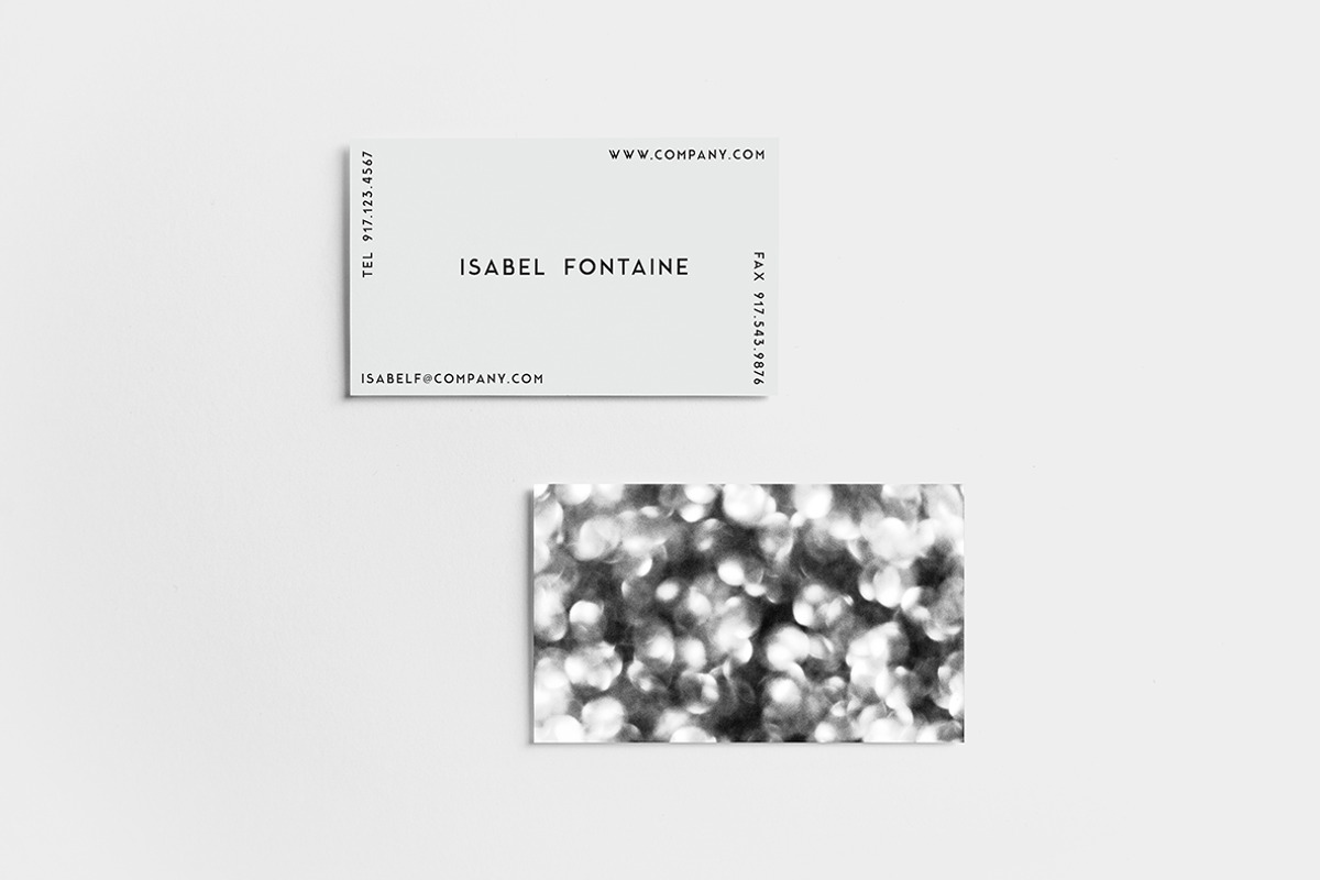 Bokeh Noir Business Card, a Business Card Template by Viaduc (Photo 3 of 3)