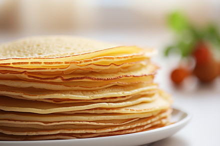 Pancakes stack, traditional Russian pancakes - blini, a Food & Drink Photo by Natalia Klenova's Shop
