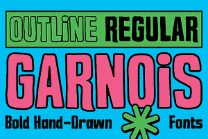 Garnois - Bold Hand Drawn Fonts