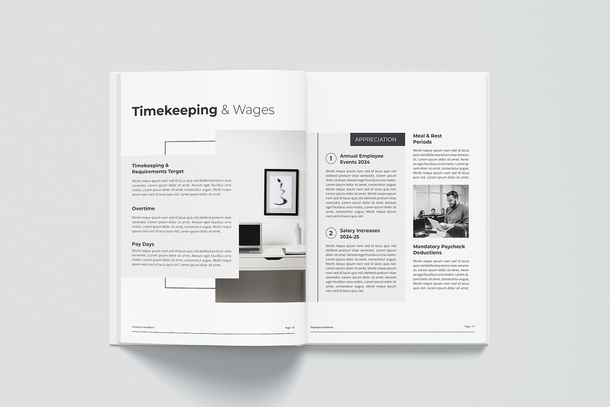 Employee Handbook Bundle | Word, IND, a Brochure Template by obayes (Photo 17 of 75)