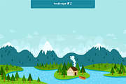 Landscapes Set, an Illustration by Stolenpencil (Thumbnail 2 of 5)