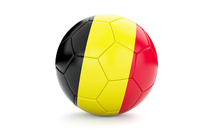 Soccer Football Ball With Belgium