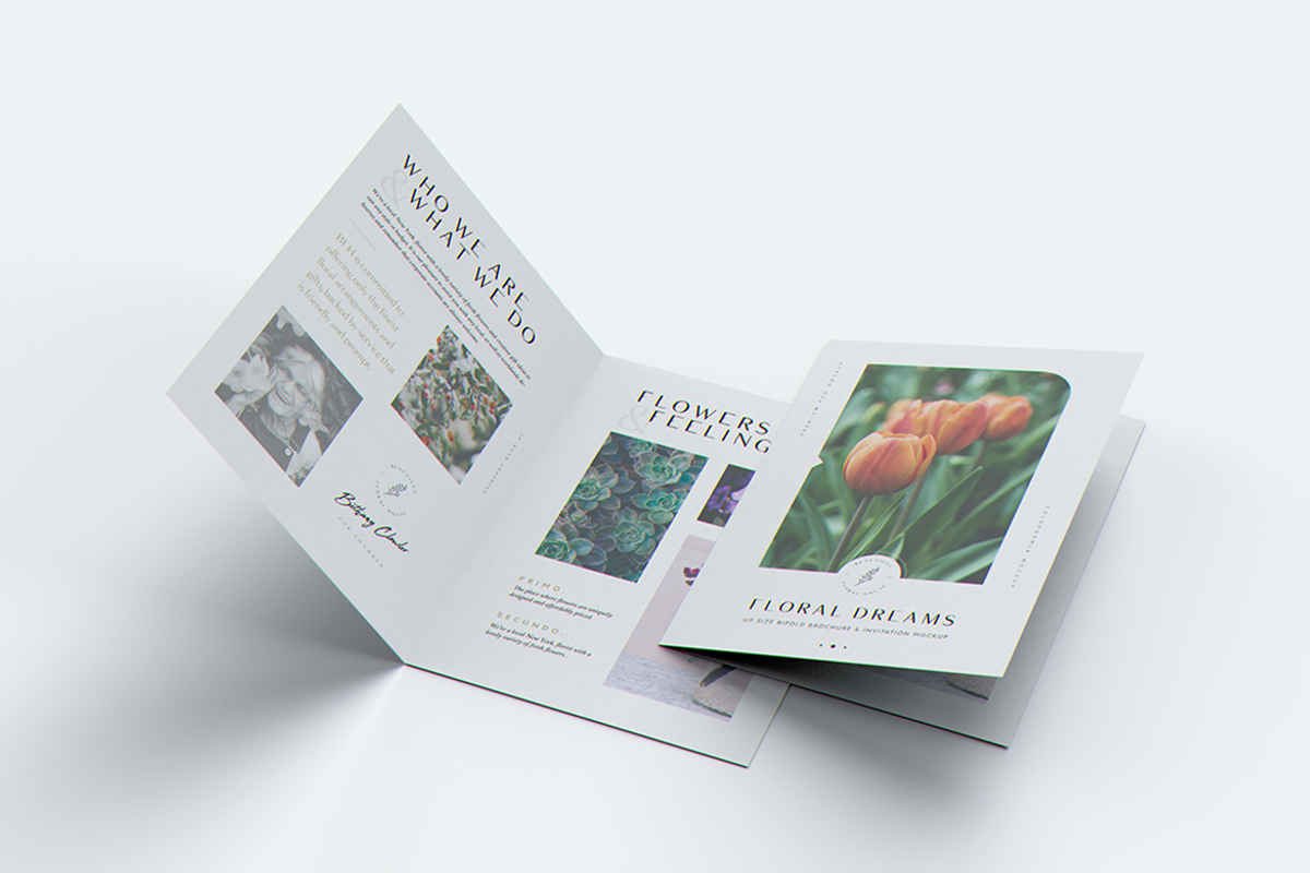 US Size Bifold Brochure MockUp, a Brochure Template by coloformia (Photo 9 of 12)