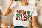 Sleigh Girl Sleigh SVG, a Seasonal Illustration by mh_arif (Thumbnail 2 of 4)