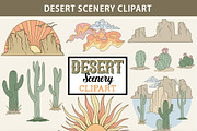 Desert Scenery Clipart - Cacti PNGs, a Decorative Illustration by SLS Lines (Thumbnail 9 of 9)
