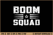 Boom Squad Explosive Team Theme SVG, an Illustration by Handy Arts Studio (Thumbnail 1 of 3)