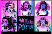 Modern portrait art, a Person Illustration by SketchArtStudio (Thumbnail 1 of 6)