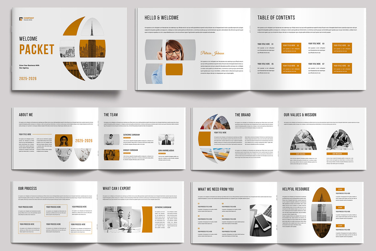 Client Welcome Packet Template, a Stationery Template by MightyDesign (Photo 1 of 6)