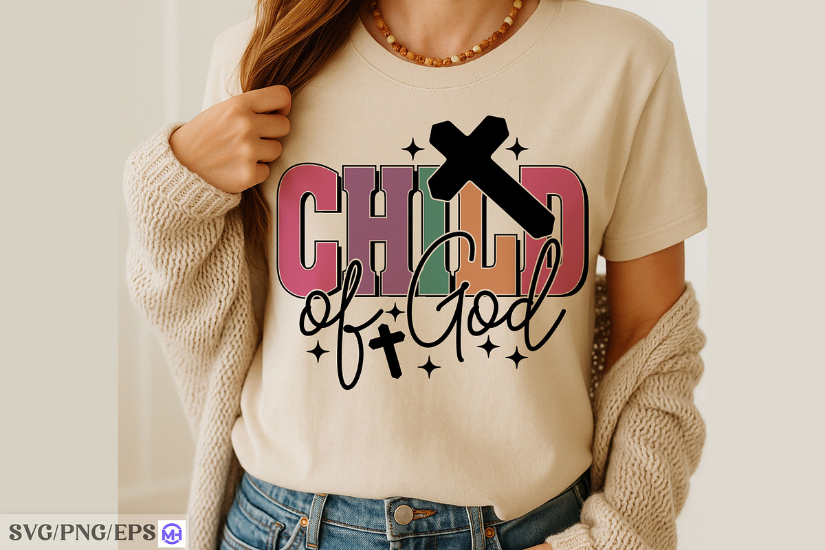 Child of God SVG PNG Christian Faith, a Graphic by mh_arif (Photo 4 of 4)