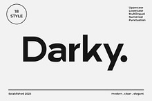 Darky Modern Elegant Font Family