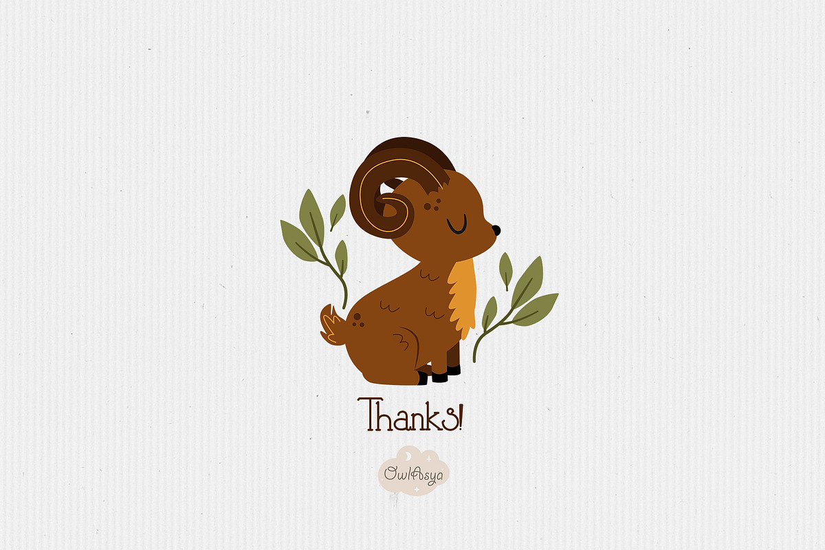 Animals alphabet collection, an Animal Illustration by owlasya (Photo 12 of 12)