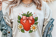 Strawberry Flower Pink Coquette Bow, an Illustration by Sublimation Artist (Thumbnail 7 of 9)