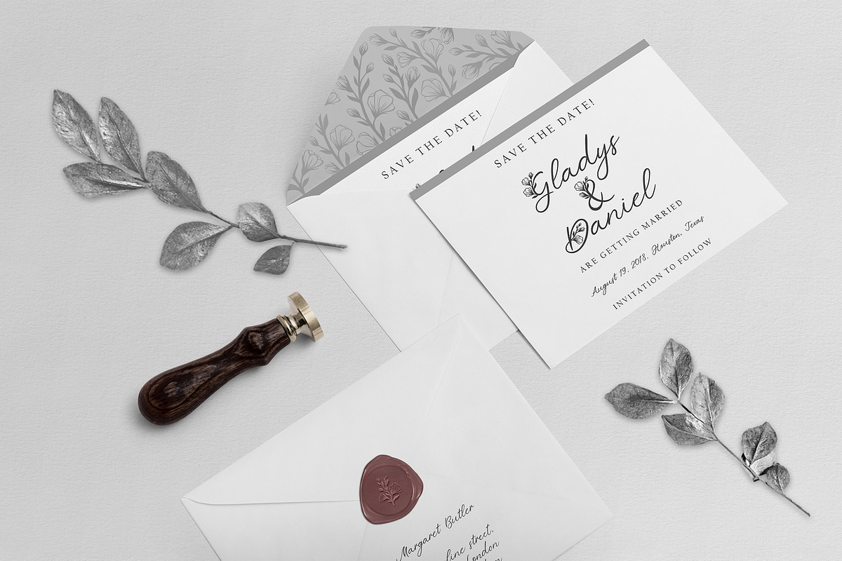'Le Jardin' Floral Font preview 4