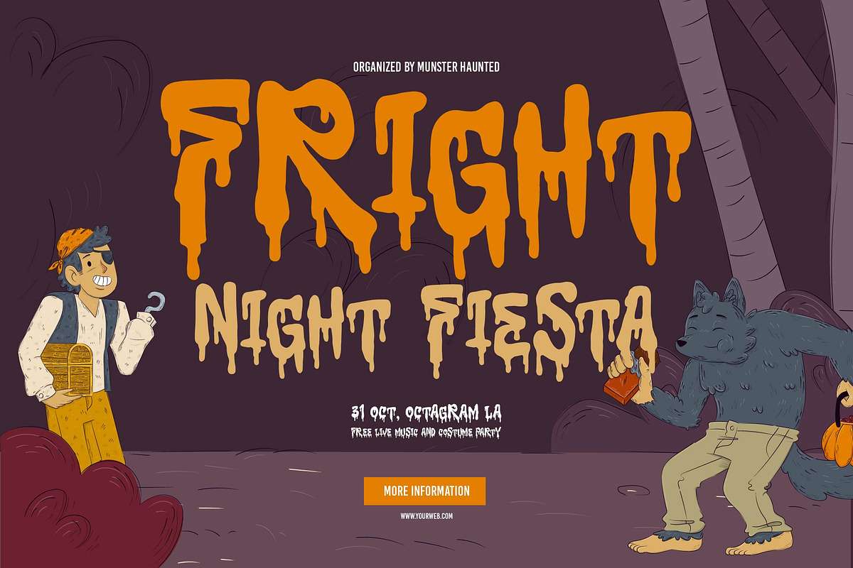 Zomblo | Halloween Horror Font, a Script Font by Denustudios (Photo 3 of 12)