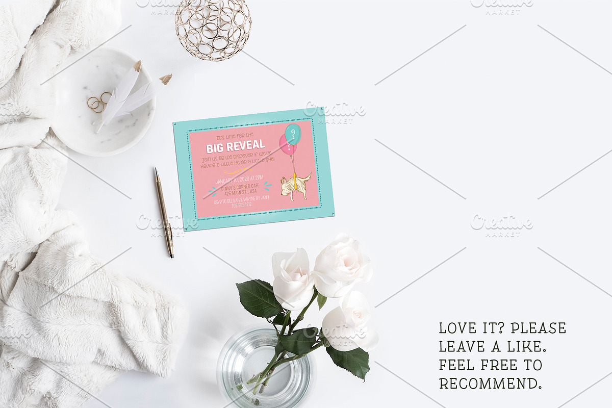 Baby Gender Reveal Invitation, an Invitation Template by Cyrah's Collection (Photo 2 of 3)