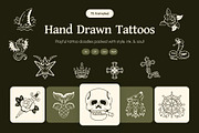 Animated Hand Drawn Tattoos Art Set, a Solid Icon by Vectors Market (Thumbnail 1 of 4)