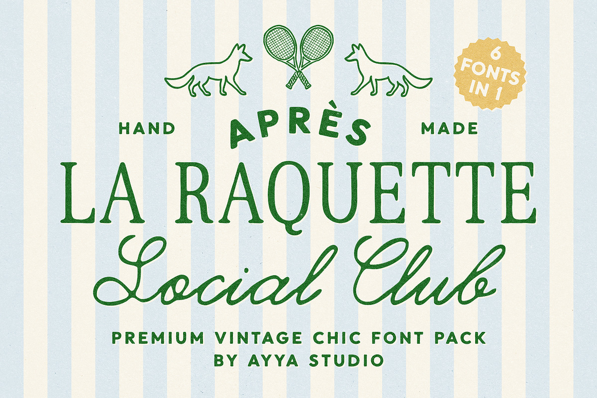 Handwritten Vintage Chic Font Bundle, a Handwritten Font by Ayya Studio (Photo 1 of 16)
