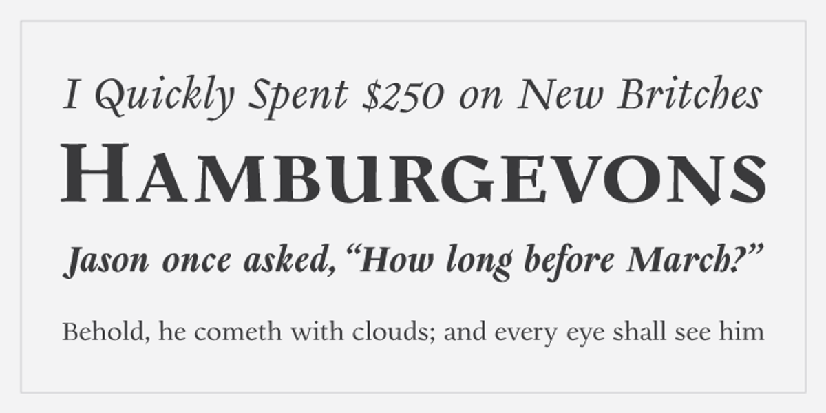 Gilman, a Serif Font by Miller Type Foundry (Photo 2 of 5)