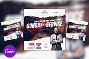 Sunday Service Editable Template, a Social Media Template by Mishek Munene (Thumbnail 1 of 4)