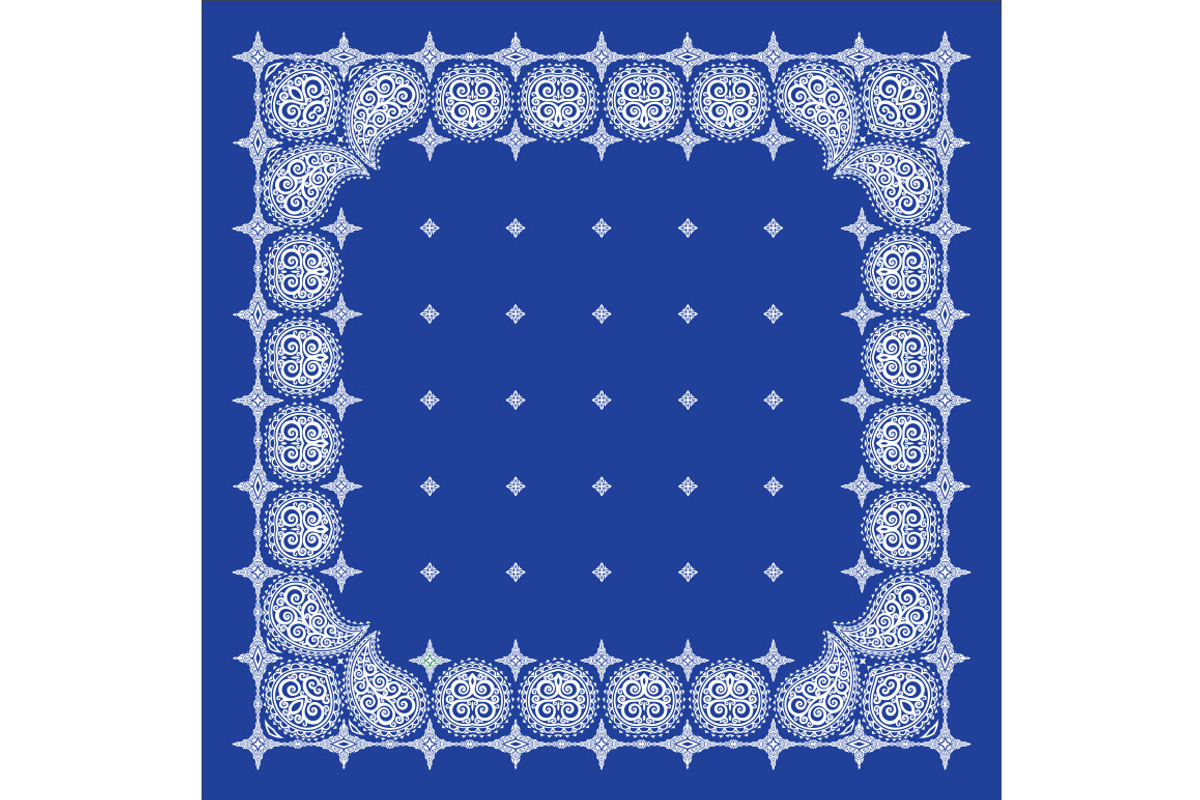 Set Of 4 Paisley Bandana's, a Pattern Graphic by Bakhtiozin art graphic (Photo 4 of 5)