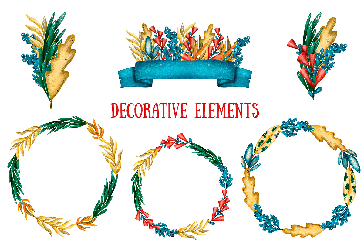 Cute Dragons - Clip Art Set, an Animal Illustration by Mashamashastu (Photo 6 of 10)