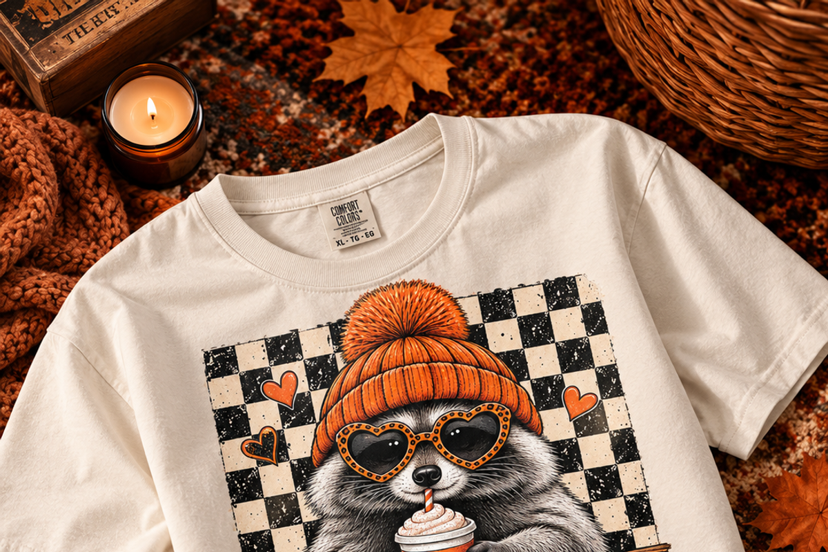 Fall Raccoon 16 PNG Cute Designs, an Animal Illustration by ElDesignState (Photo 14 of 21)