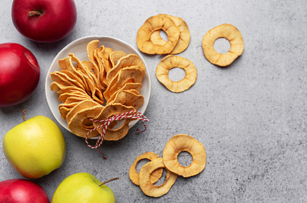 Dried apple chips, a Food & Drink Photo by Olena Rudo