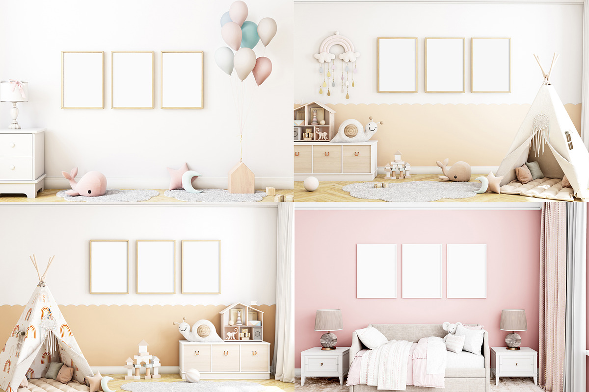 Frame Mockup Kids Bundle - 34, a Print Template by Mockup Shop (Photo 5 of 6)