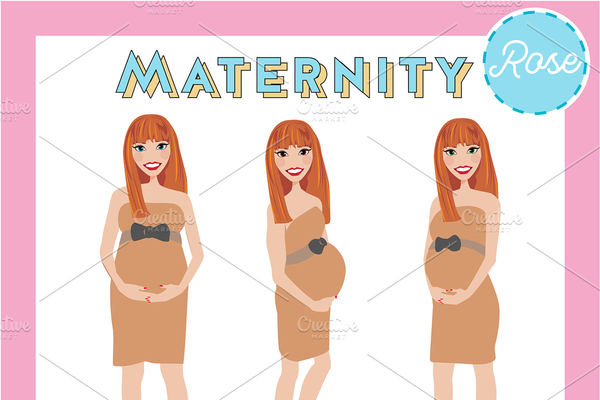 Maternity Pregnant Portrait Creator, a Person Illustration by Lauren Lesley Studio (Photo 35 of 45)