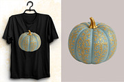 Blue Grandmillennial Pumpkin Clipart, an Illustration by SVGArt (Thumbnail 4 of 8)