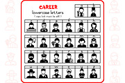 Career Alphabet - Dingbat Font, a Symbol Font by WADLEN (Thumbnail 3 of 7)