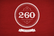 260 Circular Shapes - Vector-Bundle, an Object Graphic by Damien (Thumbnail 1 of 15)
