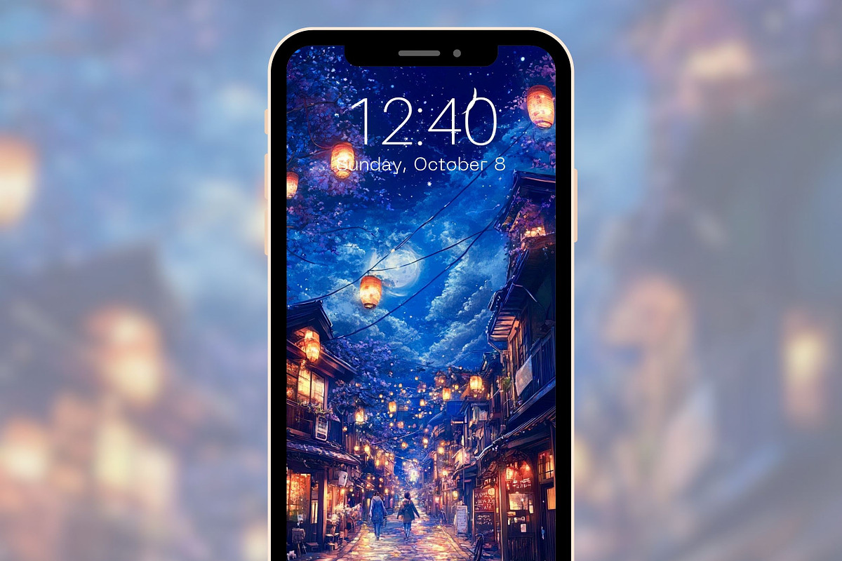 Anime Night Street Wallpapers, a Graphic by Kalindiprints (Photo 3 of 6)