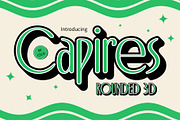 Capires Rounded 3D, a Sans Serif Font by Craft Supply Co. (Thumbnail 1 of 8)