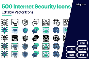 500 Internet Security Vector Icons