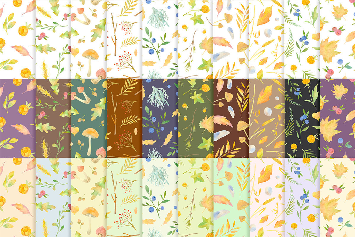 Scandinavian Fall patterns, a Pattern Graphic by Piñata (Photo 3 of 8)