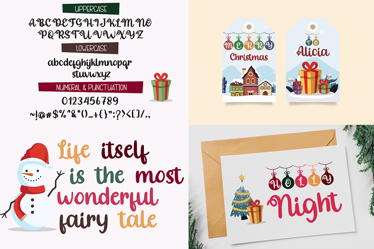 End Year Font Bundle, a Script Font by BearyType Studio (Photo 2 of 11)