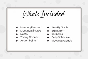 Meeting Organizer Notes Planner