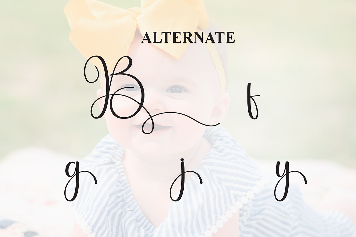 Baby Beautiful | Script Font, a Handwritten Font by Scratchones (Photo 7 of 8)