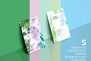 5 Botanical Business Card Bundle, a Business Card Template by RCDesigns (Thumbnail 1 of 6)